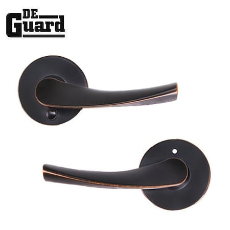 Deguard Contemporary Privacy Lever - Grade 3 - Round Rose - ORB DCL07-PR-ORB